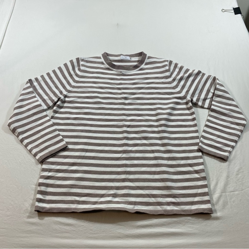 T/S Sweater Women’s 2X design in Germany Striped Long sleeve crew neck SOFT Top